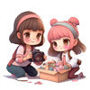 Random scoop surprise gift box packed with adorable kawaii gifts and unique character-inspired items, perfect for birthday, Valentine, or monthly gift boxes.